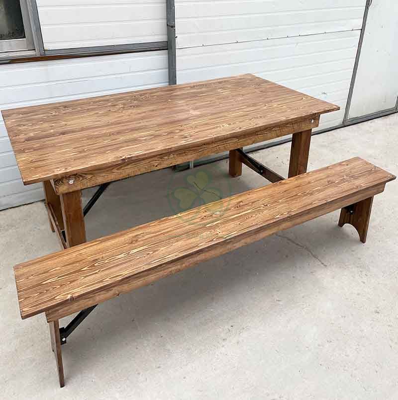 Wholesale Solid Pinewood Antique Farmhouse Dining Bench SL-T2123PAFB