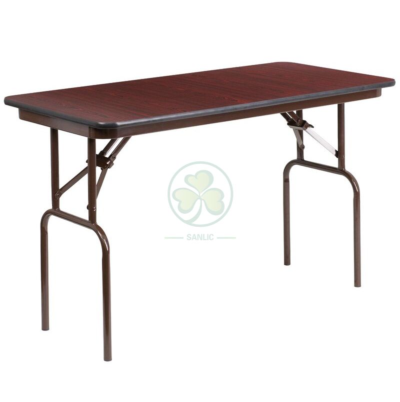 Factory Direct 48''X24'' Melamine Laminate Rectangular Folding Table SL-T2136MLFT