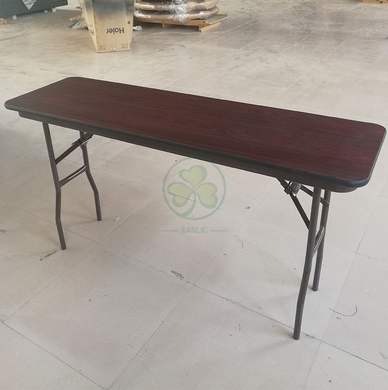 72''x18'' Rectangular Melamine Laminate Folding Banquet Table  SL-T2138RMLT