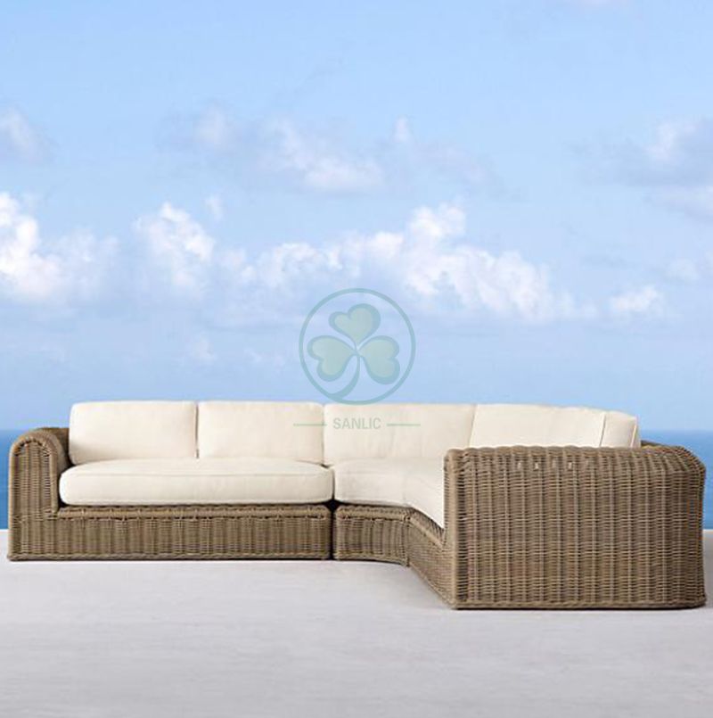 Outdoor Furniture Garden Sofa Outdoor Sofa Wicker Garden Furniture Rattan Sofa Set  SL-WR2178OFRS