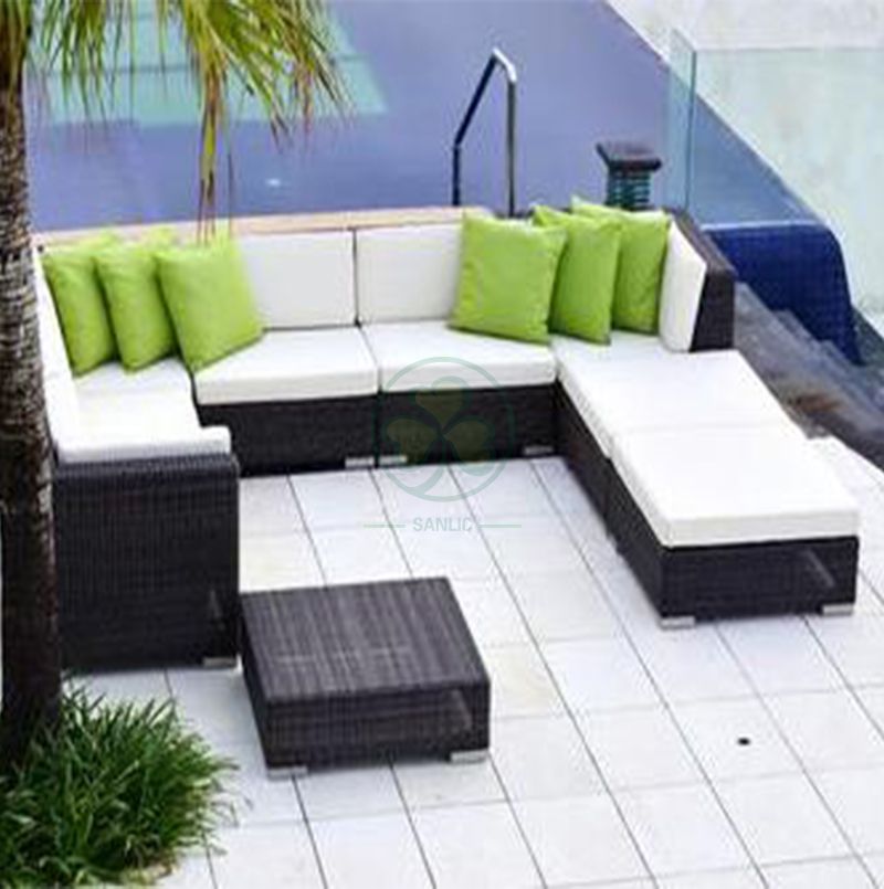 Hot Sale Outdoor Garden Furniture Wicker Rattan Corner Sofas Sets for Sale SL-WR2179WRGS