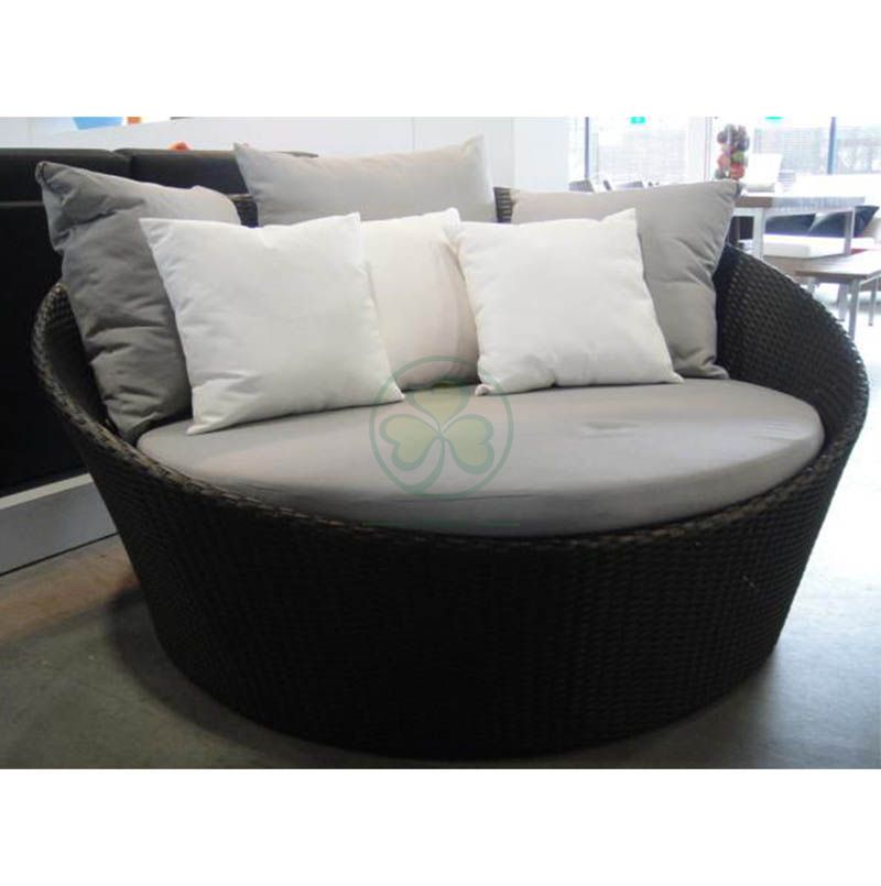 Hot Sale Outdoor Furniture Rattan Patio Garden Wicker Round Daybed SL-WR2192WRDB