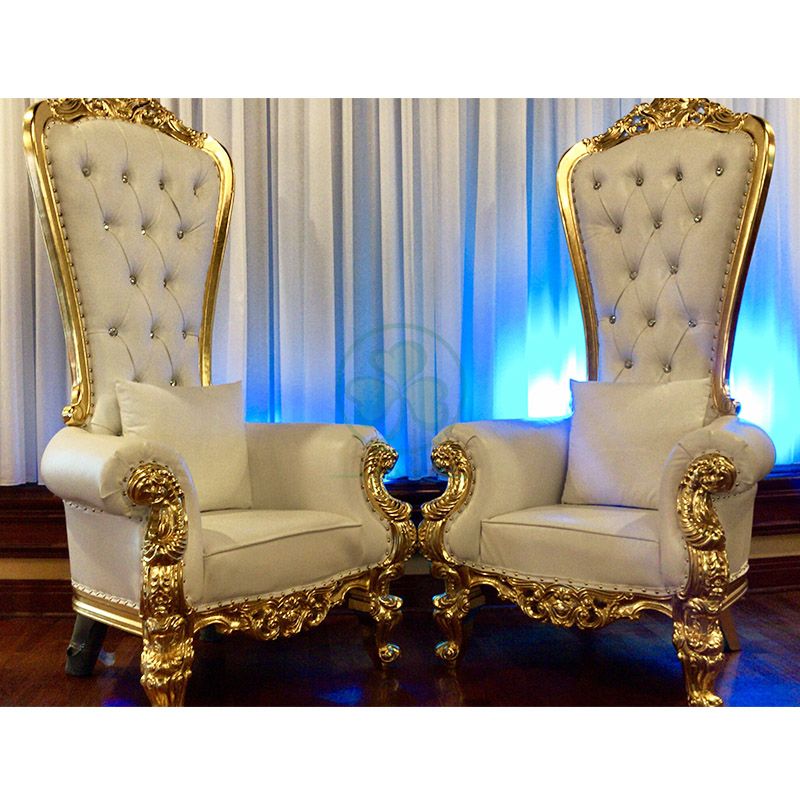 Wholesale King and Queen Throne Chairs for Weddings and Events  SL-OT2196KQTC