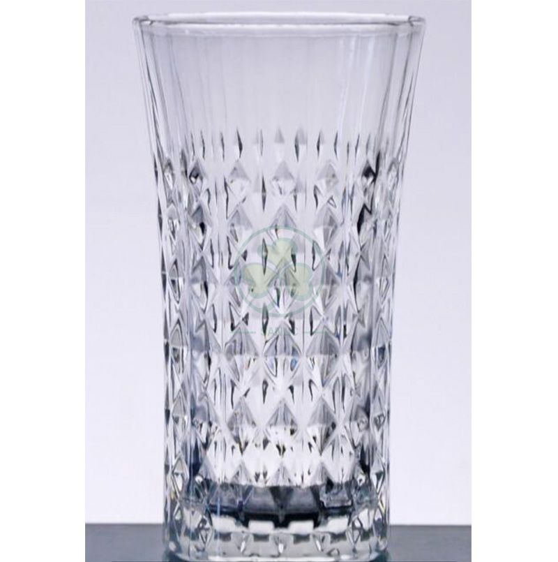 High Quality Diamond Wedding Glass Goblet Drinking Glassware Cups For Events SL-CD2206DWGG