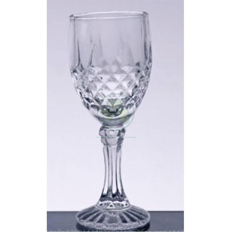 High Quality Diamond Wedding Glass Goblet Drinking Glassware Cups For Events SL-CD2206DWGG