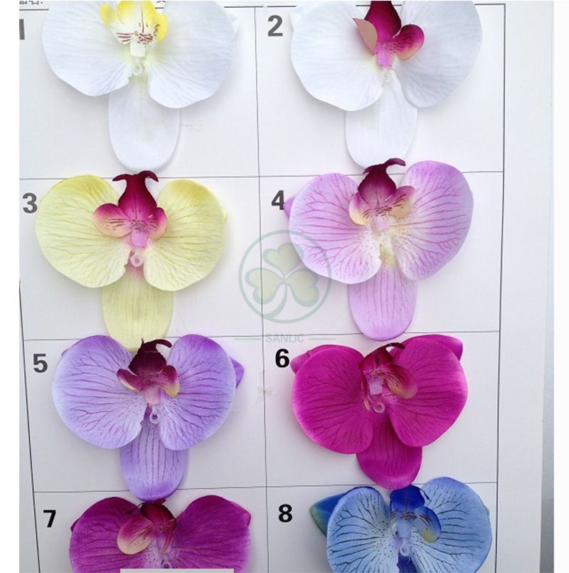 High Quality Real Touch Artificial Orchids Flower Silk Cloth Film Orchid For Wedding Party Home Decoration SL-CD2213ARTF