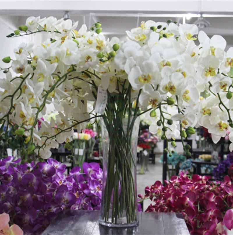 Factory Direct Customizable Artificial Flowers for Weddings or Home Decorations SL-CD2215AFWH