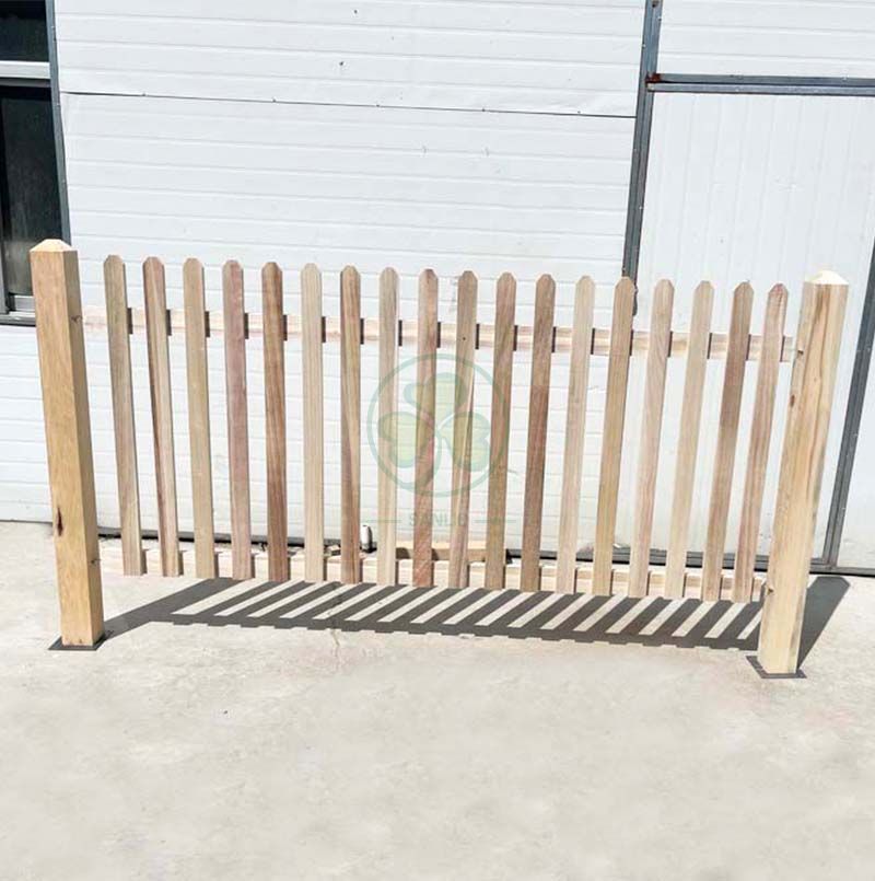 Custom Wood Picket Fence Garden Wedding Decor Fence Event Fencing for Wedding Venue or Lawn and Garden SL-F2220CWPF