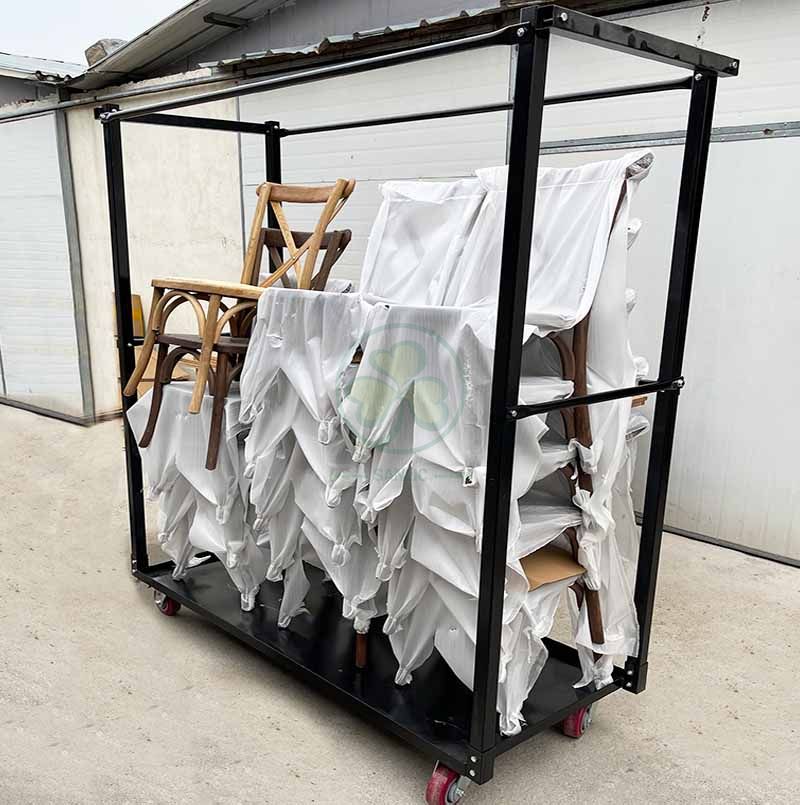 Custom Wholesale Steel Chair Trolley Chair Storage Cart SL-M2222CSCT