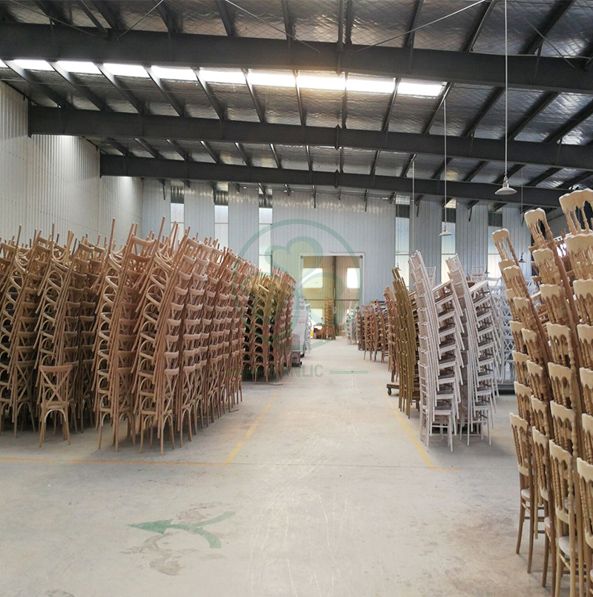 Popular Dark Wood X Back Chair with Rattan Seat for Event Rental