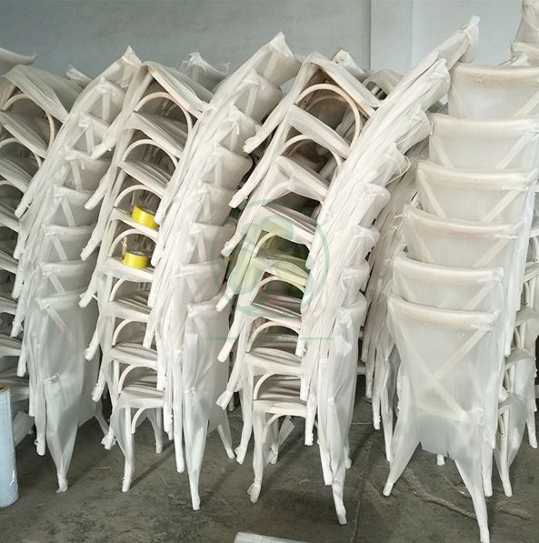 Wholesale Outdoor White Crossback Chairs for Weddings