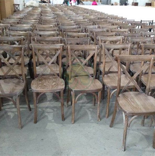 Wholesae Stackable Wedding Crossback Chairs