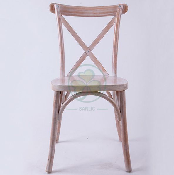 Classic Limewash Crossback Chairs for Event Rentals