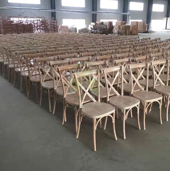 Classic Limewash Crossback Chairs for Event Rentals
