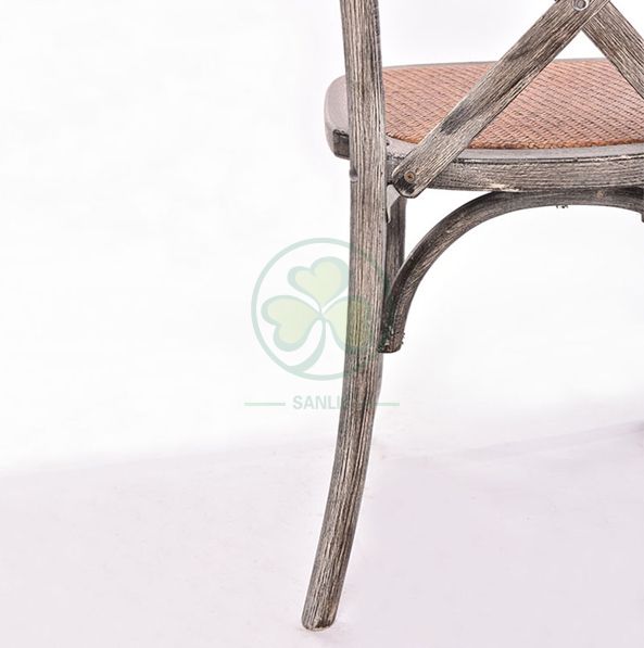 Customized French Stackable Wedding Crossback Chairs