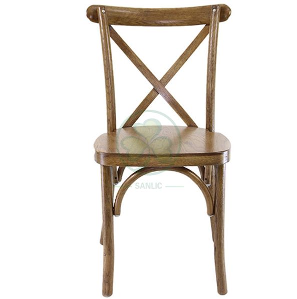 Wholesale Hot Sale Brown Crossback Dining Chairs for Events