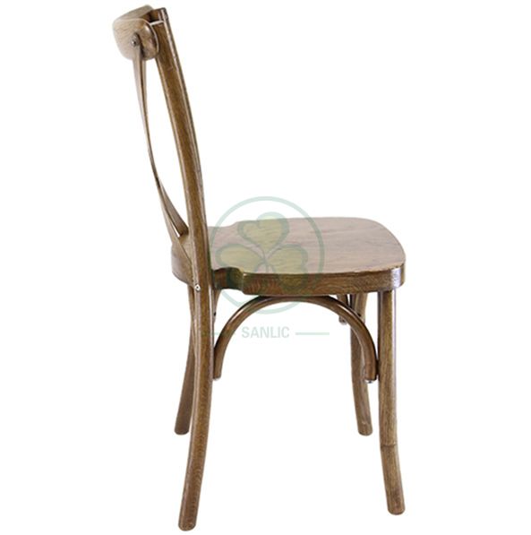 Wholesale Hot Sale Brown Crossback Dining Chairs for Events