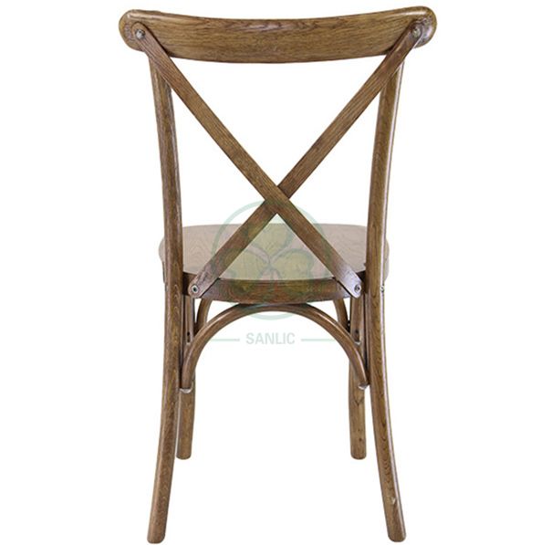 Wholesale Hot Sale Brown Crossback Dining Chairs for Events