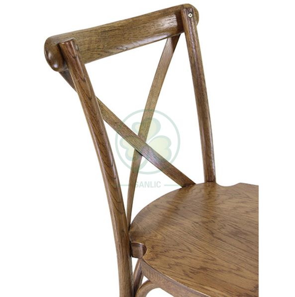 Wholesale Hot Sale Brown Crossback Dining Chairs for Events