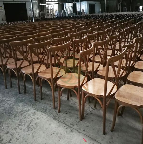 Factory Wholesale Black Wooden Crossback Chairs