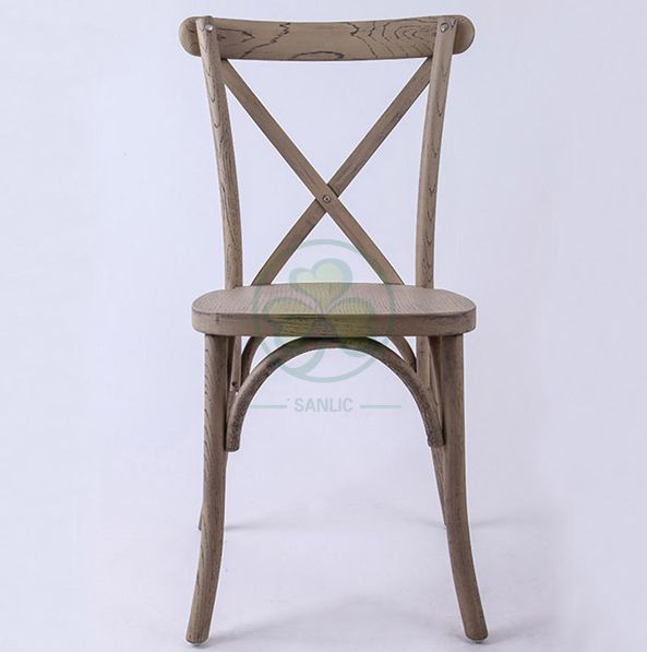 Bespoke Event Oak Wood Farmhouse Crossback Chair   SL-W1824RGXB