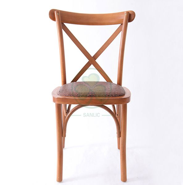 Cheap Wholesale Vineyard X Back Chairs with Rattan Seat  SL-W1826RGXB