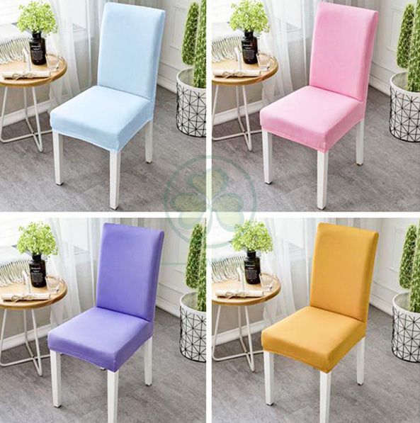 Factory Wholesale Removable Spandex Stretch Dining Chair Covers SL-F1960SSDC