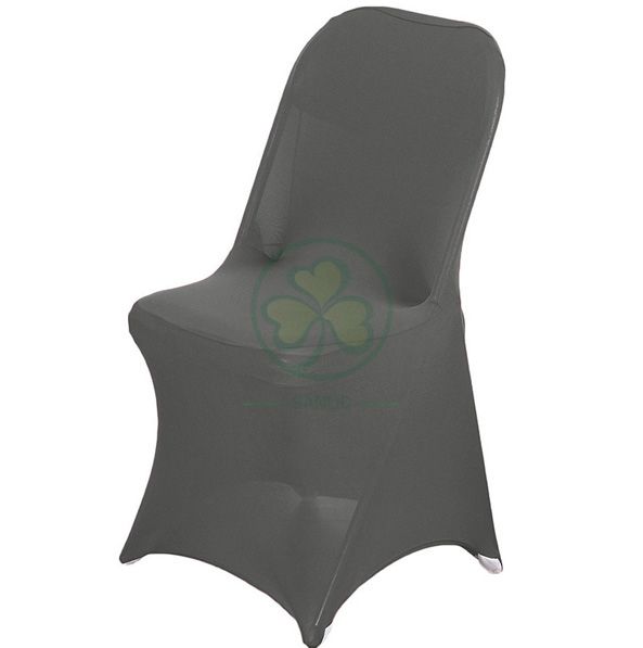 Wholesale White Spandex Stretch Folding Chair Cover SL-F1963SSFC