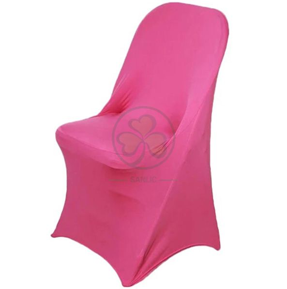 Wholesale White Spandex Stretch Folding Chair Cover SL-F1963SSFC