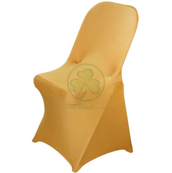 Wholesale White Spandex Stretch Folding Chair Cover SL-F1963SSFC