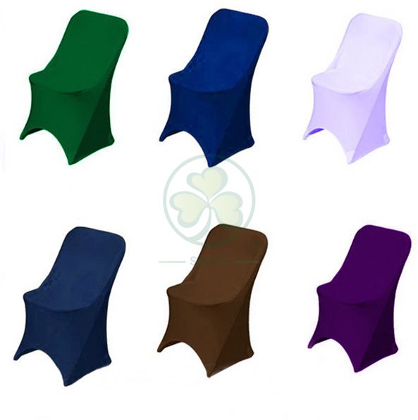 Wholesale White Spandex Stretch Folding Chair Cover SL-F1963SSFC