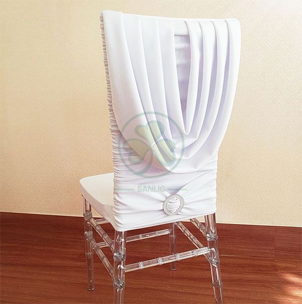 Bespoke Spandex Stretch Swag Back Wedding Chair Cover SL-F1969SSSC