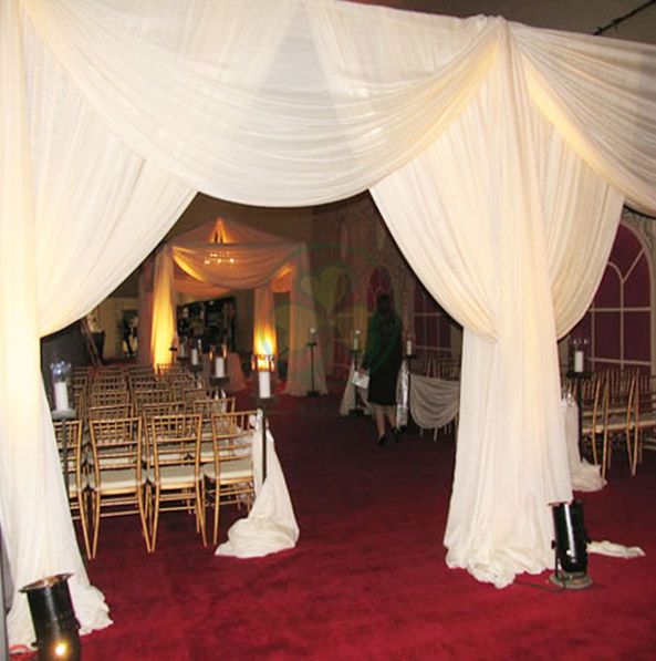 Wholesale Transparent Chiffon Backdrop Drapes and Fabrics SL-F1983TCBD