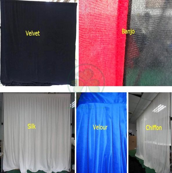 Wholesale Transparent Chiffon Backdrop Drapes and Fabrics SL-F1983TCBD