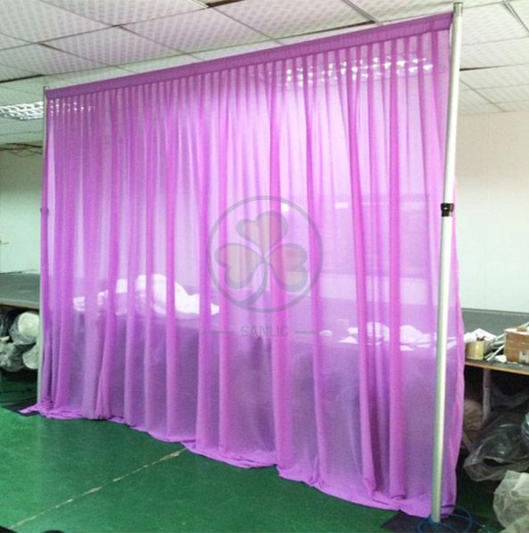Wholesale Transparent Chiffon Backdrop Drapes and Fabrics SL-F1983TCBD