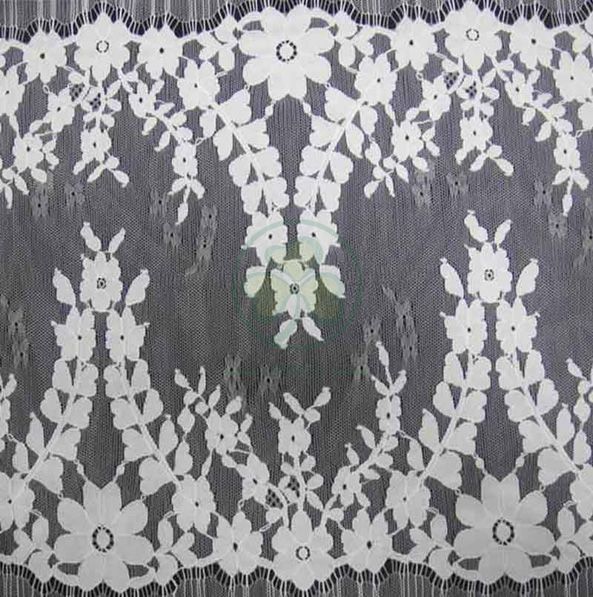 Cheap Popular Polyester Lace Table Runner for Wedding Decoration  SL-F1984PLTR