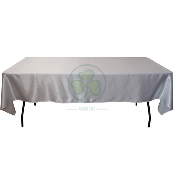 Rectangular Satin Table Cloth for Weddings and Events SL-F1990RSTC