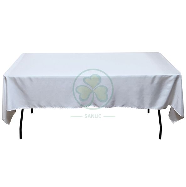 Rectangular Satin Table Cloth for Weddings and Events SL-F1990RSTC