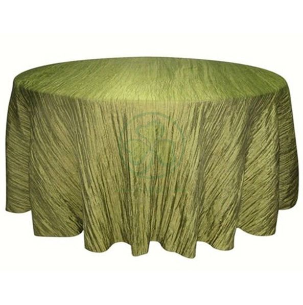 Linen Tablecloth Crushed Crinkle Taffeta Tablecloth SL-F1991CTTC