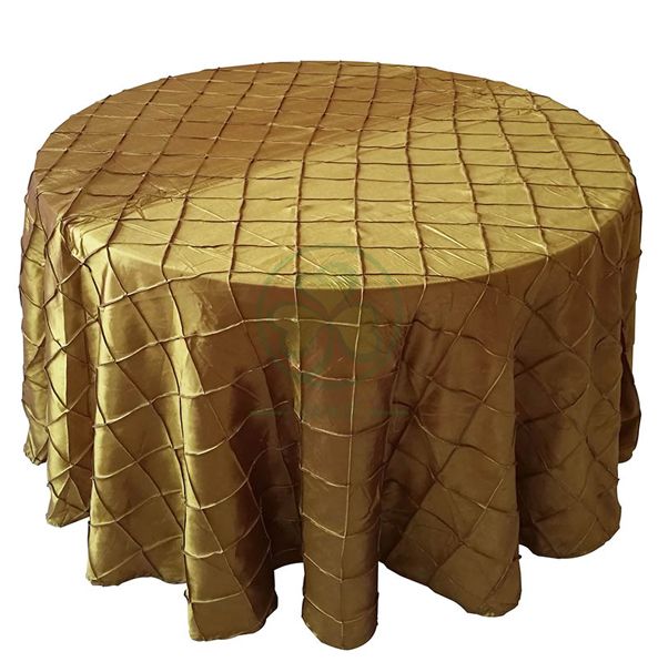 Fancy Garden Pintuck Taffeta Dining Tablecloth Table Cover SL-F1992CTTC