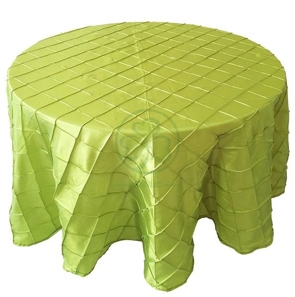 Fancy Garden Pintuck Taffeta Dining Tablecloth Table Cover SL-F1992CTTC