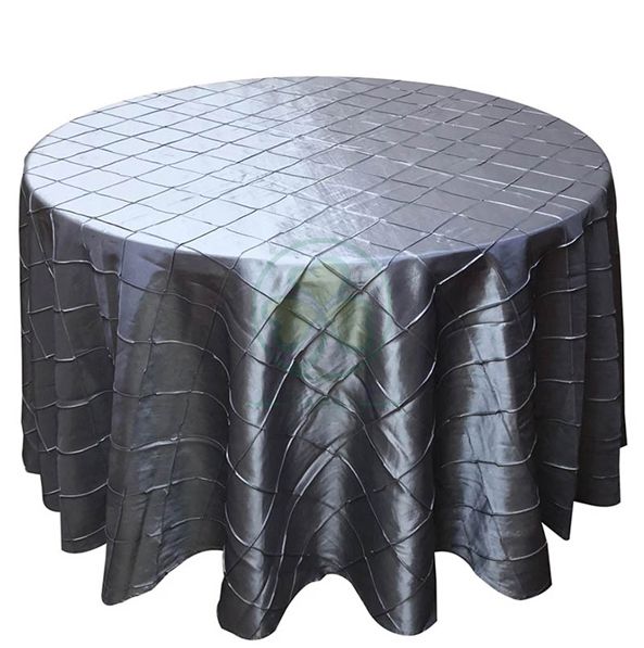 Fancy Garden Pintuck Taffeta Dining Tablecloth Table Cover SL-F1992CTTC