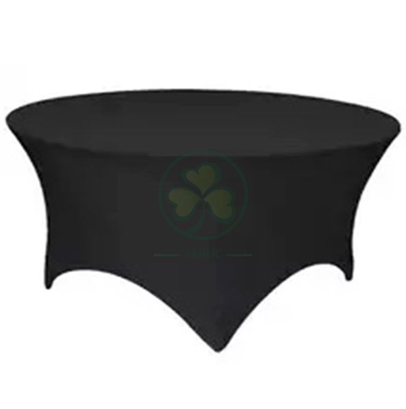 Wholesale Polyester Fitted Spandex Stretch Round Table Covers SL-F1993SSTC