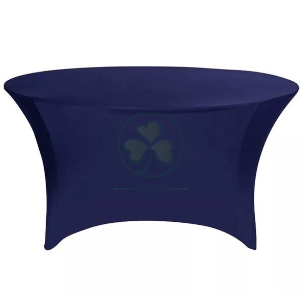 Wholesale Polyester Fitted Spandex Stretch Round Table Covers SL-F1993SSTC