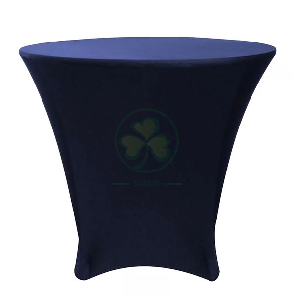 30x30 inch Cocktail Round Stretch Spandex Table Cover SL-F1995SSTC