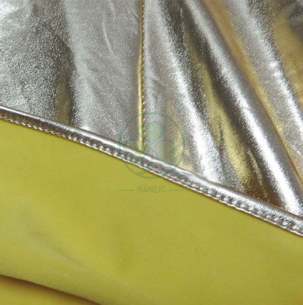 Metallic Gold Stretch Spandex High Bar Table Covers SL-F1998SBTC