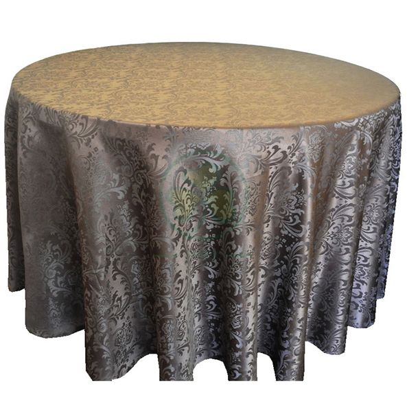 Custom Jacquard Damask Wedding Table Cloth SL-F2018JDTC