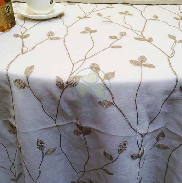 Wholesale Elegant Charming Fancy Table Cover for Hotels Home Decorations SL-F2024FTCD