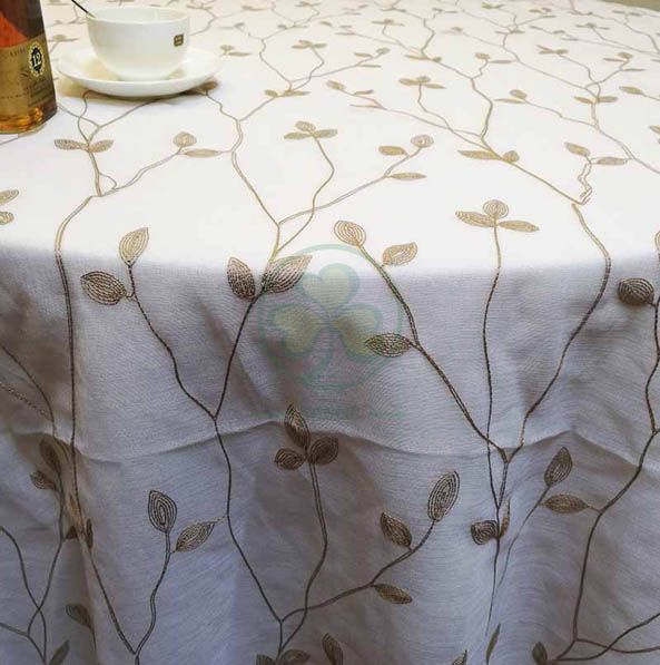 Wholesale Elegant Charming Fancy Table Cover for Hotels Home Decorations SL-F2024FTCD