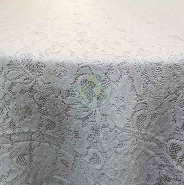 Luxury Fancy Banquet Lace Embroidery Fabric Table Cloth  SL-F2025LFTC